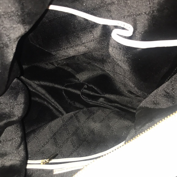 XL white leather Hobo hand bag - Picture 5 of 5